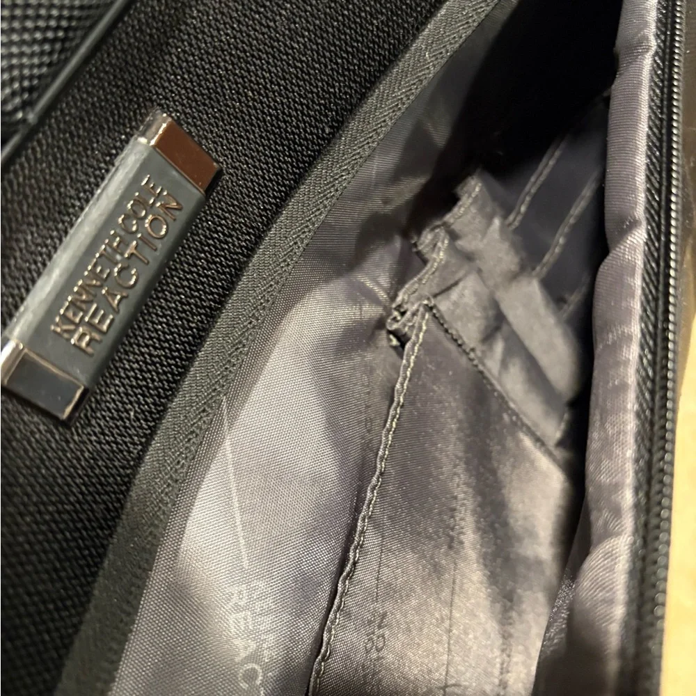 Black Kenneth Cole Reaction Laptop Briefcase Shoulder Bag